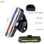 Đèn xe đạp chống nước có thể sạc lại USB Đèn hậu xe đạp địa hình Ba màu Đèn cảnh báo đi xe đêm Thiết bị đi xe đạp ngoài trời Boutique