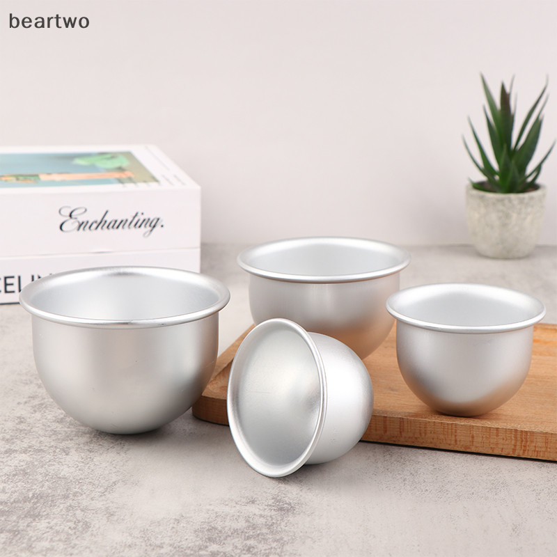 < Beartwo > 1Pc Hợp Kim Nhôm Sâu Hình Bán Nguyệt Khuôn Bánh Chảo Búp Bê Trang Trí Bánh Đẹp