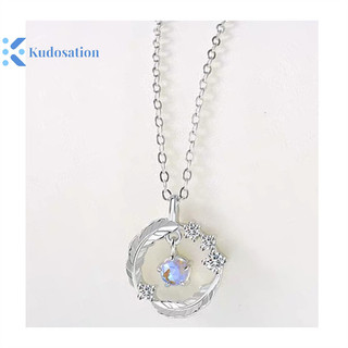 Kudosation Hoa Tinh Tế Trái Tim Mặt Dây Chuyền Vòng Cổ Cho Nữ Pha Lê Zircon Xương Đòn Dây Chuyền Tiệc Cưới Trang Sức