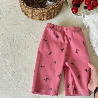 Q11- Quần leggin đùi bé gái hình nơ xinh cho bé gái Size từ 8-30Kg