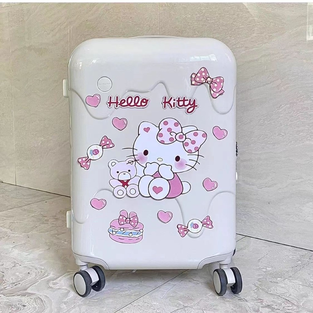 Hello Kitty Nhật Bản Hàn Quốc Hộp Nhãn Dán Hành Lý Toàn Bộ Chống Nước Dễ Thương Vali Dán Trang Trí 6.19