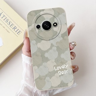 Ốp bảo vệ ống kính Xiaomi Redmi A3 RedmiA3 A 3 4G 2024 Vỏ điện thoại silicon mềm sơn thời trang