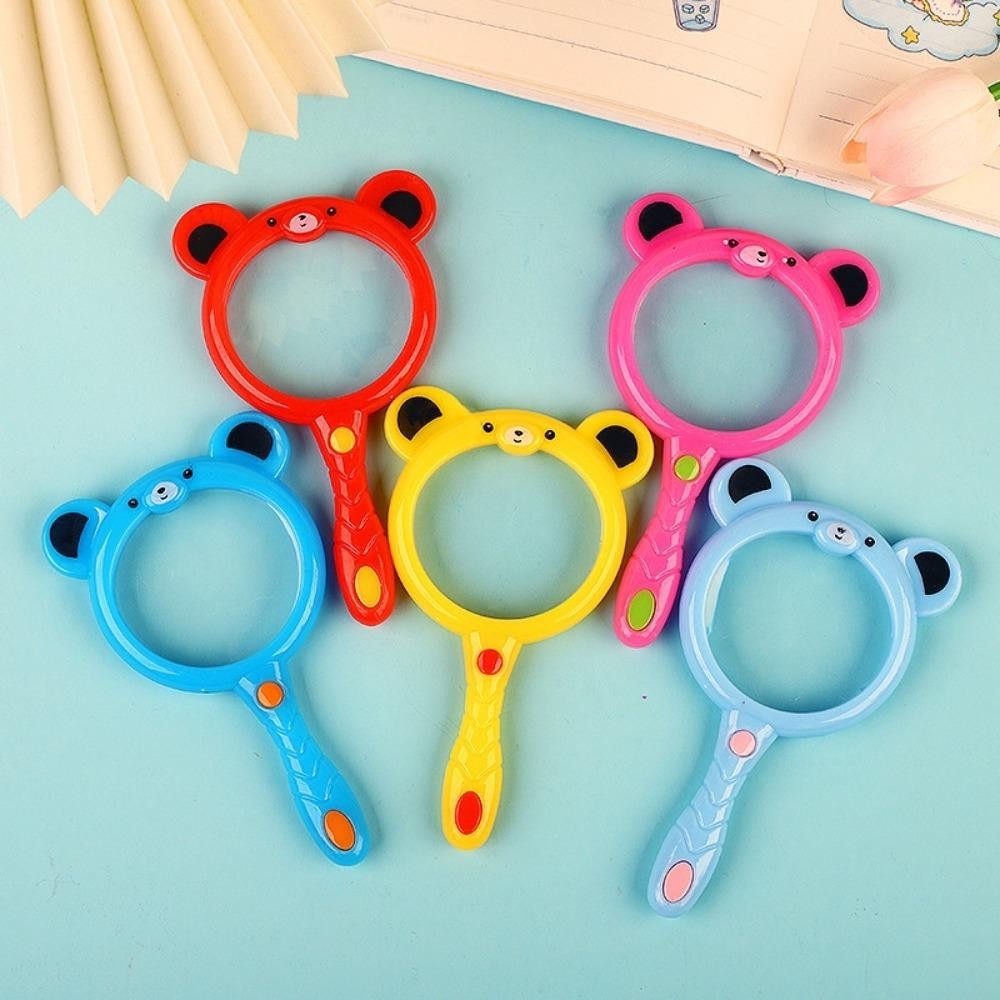 Kính lúp cầm tay HOBBYIN, Quà tặng Ống kính kính đọc sách PP, Khám phá ngoài trời Đồ chơi giáo dục hoạt hình dễ thương