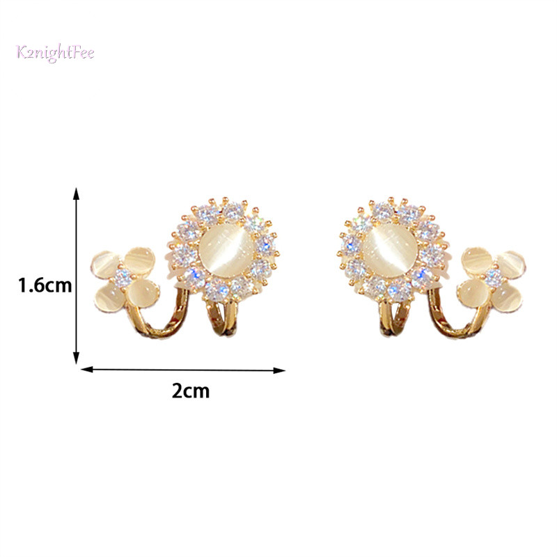K2nightfee Tinh Tế Đơn Giản Pha Lê Mắt Bông Tai Nữ Thời Trang Zircon Bông Tai Dự Tiệc Trang Sức Quà Tặng Phụ Kiện VN