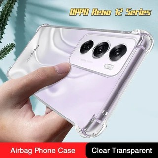 Ốp điện thoại silicon TPU cho OPPO Reno 12 12F 11 11F 10 9 8 7 SE 6 Pro + Pro Plus Lite 8T 8Z 7Z 6Z 4G 5G 10X Zoom A3 Pro A60 Ốp điện thoại mềm chống sốc trong suốt