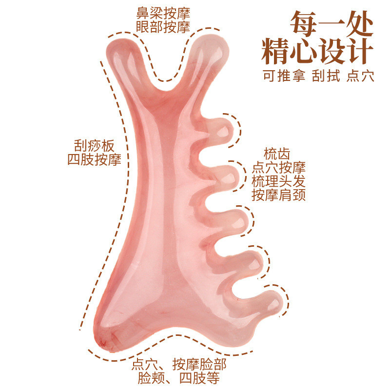 Đầu lược Massage bằng nhựa Đầu lược kinh tuyến