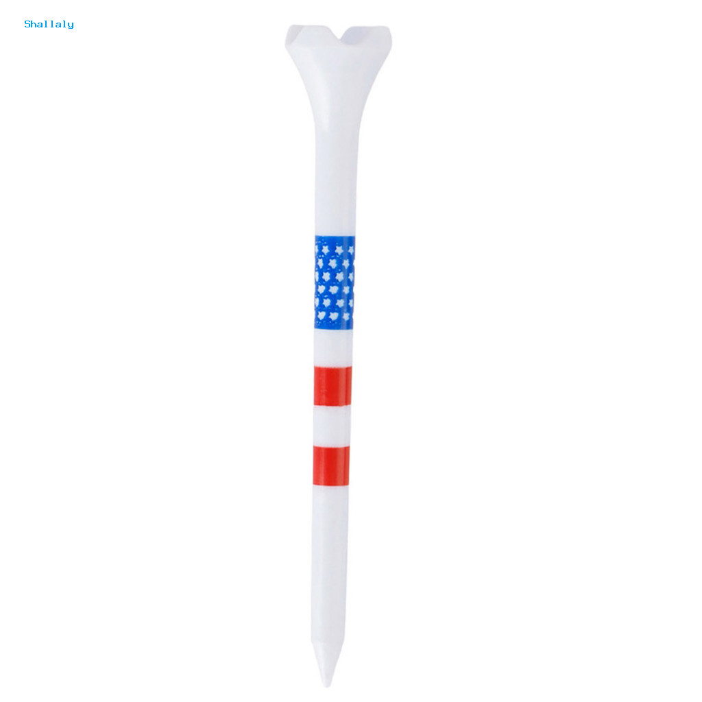 Nâng Bóng Golf Tee Shot Độ Chính Xác Golf Tee Hoa Kỳ Họa Tiết Cờ Nhựa Không Thể Phá Vỡ Tee Golf Giảm Ma Sát Quay Bên Dài Số Lượng Lớn Tee Cho Gói Phụ Kiện Golf