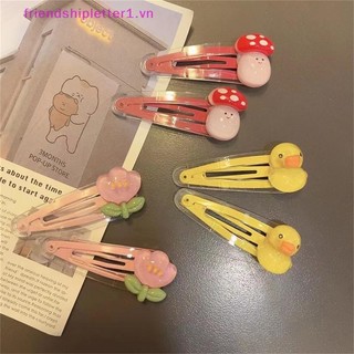 {Fh Fashion} 2 Kẹp Tóc Hoạt Hình Dễ Thương Trong Suốt BB Kẹp Nổ Kẹp Phụ Kiện Tóc Bé Gái.