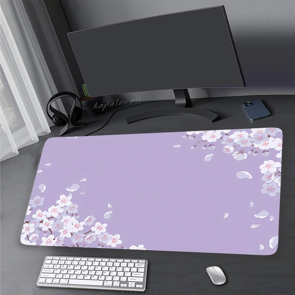 Sakura Lớn Miếng Lót Chuột XXL 90x40cm Tốc Độ Teclado E Chuột Gamer Thảm Bàn Phím Miếng Lót Văn Phòng Tốc Độ Bàn Phụ Kiện Miếng Lót Cao Su