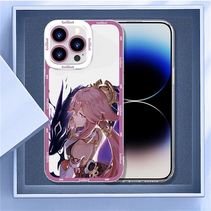 Genshin Impact Beelzebul Raiden Ei Yae Miko Ốp Lưng Cho Redmi Note 14 13 Pro Plus 4G 5G Turbo 4 POCO X7 Pro 14C 13C 13 A3 Ốp Điện Thoại TPU Mềm Trong Suốt Chống Sốc Thời Trang Phim Hoạt Hình
