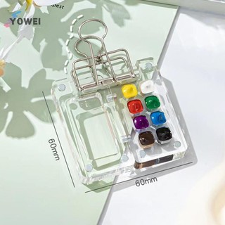 YOWEI 8 / 15 Lưới Acrylic Màu Nước Bảng Di Động Hộp Sơn Du Lịch Tranh Màu Nước Khay Sơn Nghệ Thuật Tiếp Liệu VN