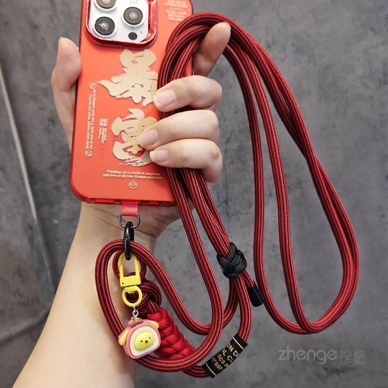 Phong cách đeo chéo bện có thể điều chỉnh Dây treo cổ Dây đeo lưng Dây đeo điện thoại Treo du lịch ngoài trời Ảnh leo núi Dây chống thất lạc