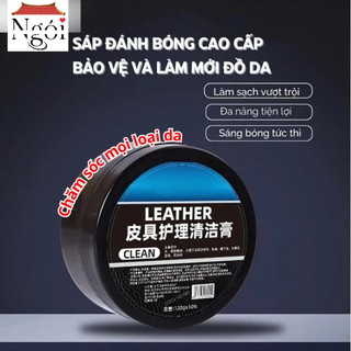 [Tặng mút]Sáp Dưỡng Và Vệ Sinh Đồ Da Nội Thất 160g, Dưỡng Bóng Và Bảo Vệ Ghế Da Đồ Nội Thất Làm Sạch NGÓI HOME - CSD02