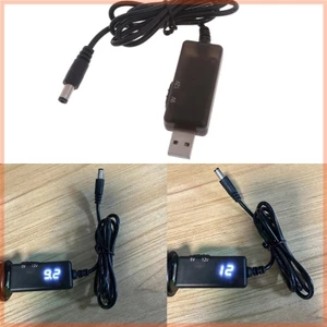 Star DC5521 Lỗ Tròn USB Chuyển Đổi Dây Cáp USB 5V Đầu Vào DC5 5x2 1 9V 12V Đầu Ra