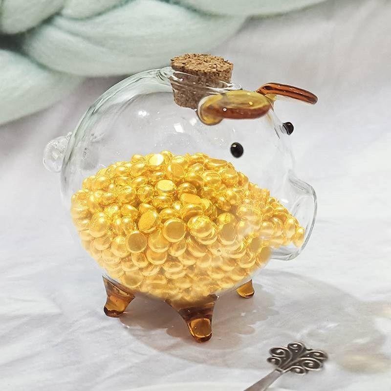 Dễ Thương Lợn Tiết Kiệm Bình Mini Trong Suốt Thủy Tinh Heo Đất Mới Lạ Ngân Hàng Cho Trẻ Em Sinh Nhật Và Trang Trí Phòng Ngủ Phòng Khách Phòng Ăn sonlekvn