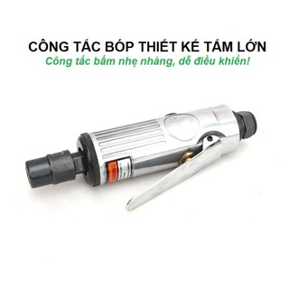 Máy mài hơi đánh xăm lốp Tặng kèm 10 đầu mài đa năng, có vali bảo quản. Thân vỏ hơm kim nhôm siêu bền