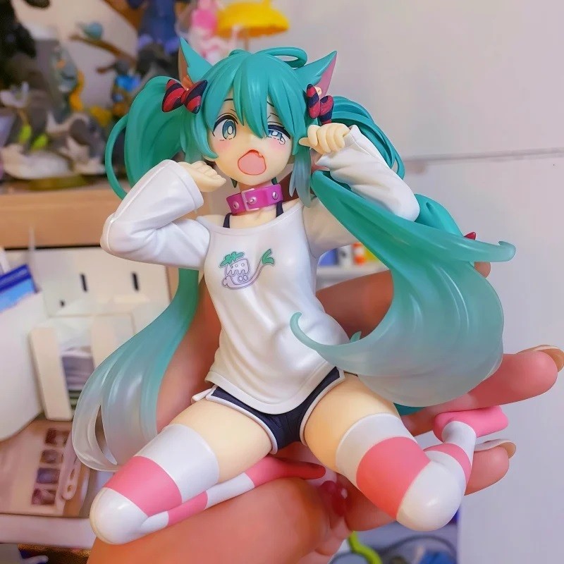 Anime Hatsune Miku Nhân Vật Dễ Thương Ngồi Mô Hình Búp Bê Đồ Chơi Hình Để Bàn Trang Trí Đồ Trang Trí Đồ Chơi