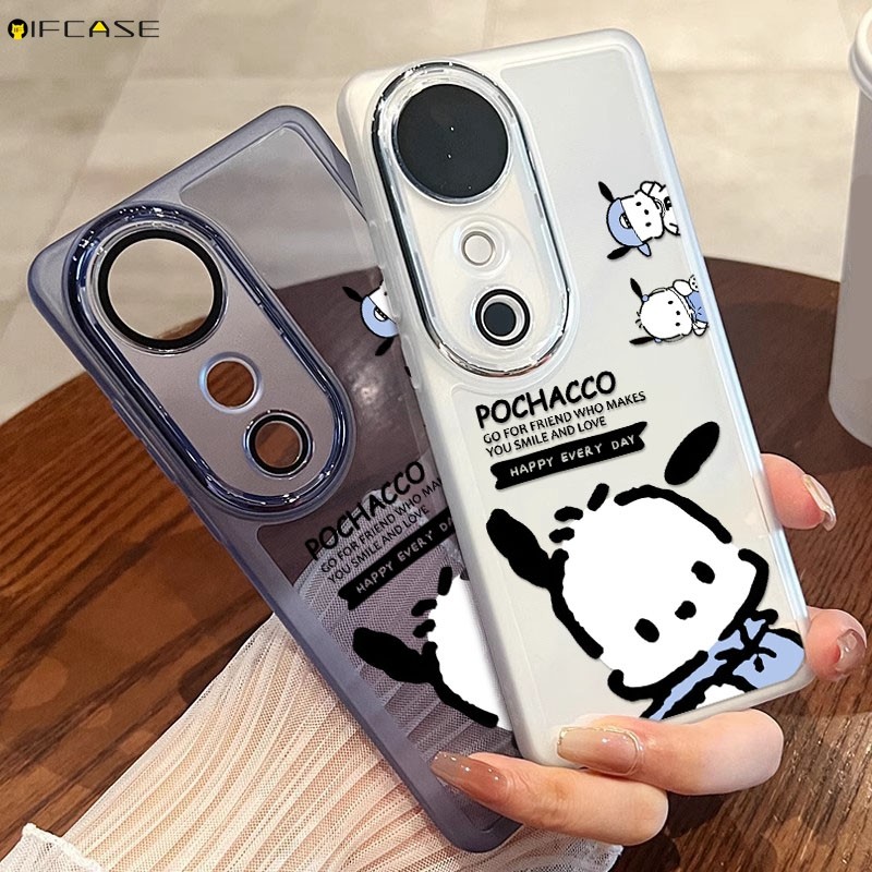 Dành cho iQOO Neo 10 9 9S 8 7 Pro Plus 6 5 SE Racing Lite 5S 3 5G Ốp điện thoại Pochacco Dog Puppy Phim hoạt hình có ống kính máy ảnh Bảo vệ vỏ mềm trong suốt Ốp lưng