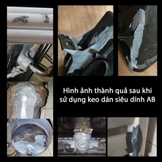 Keo Dán Sắt AB Chịu Nhiệt 100Gr Keo Vá Vết Nứt, Thủng Kim Loại Siêu Chắc - SUNND