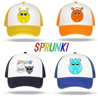 Sprunki hoạt hình in mũ bóng chày Thiên thần thoáng khí mũ chống nắng lưới polyester mũ xe tải có thể điều chỉnh mũ quà tặng sinh nhật