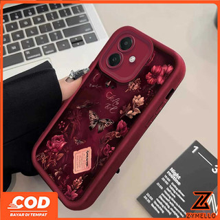 Ốp Lưng Cho VIVO V70 FE V60LITE V50LITE V40LITE Y05 Y31 Y21D Y04 Y29 Y39 Y03 Y19S Y28 Y17S V30 V29E Y17 Y15 Y11 Y20 Y21 Y33S Y12SB Ốp Điện Thoại TPU Chống Sốc Bướm Hoa Hồng Đẹp