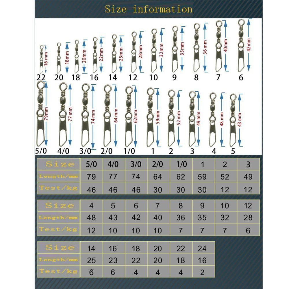Hwaidy 100 Cái / lốc Đầu Nối Câu Cá Mang Thùng Câu Cá Phụ Kiện Vòng Chắc Chắn