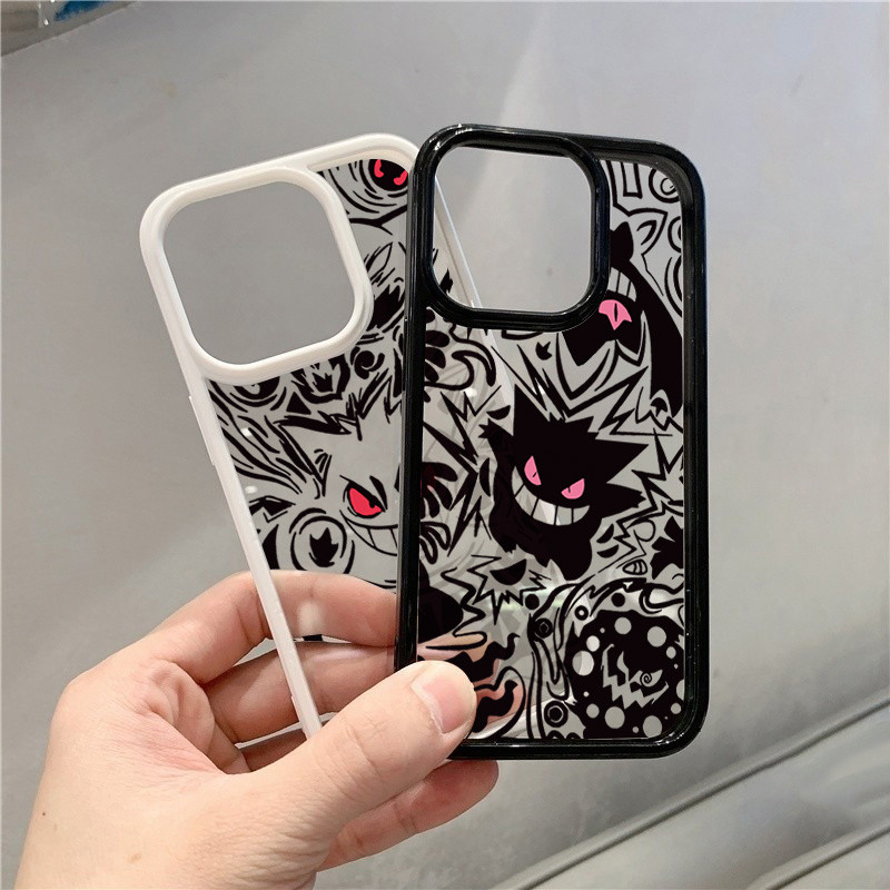Vỏ Tương Thích Cho Redmi Note 14 13 Pro Plus 5G 12 11 Poco M6 X6 Pro 4G X5 C65 Redmi 14C 13C 13 12 10 Anime Gengar Vỏ Chống Sốc Cứng Trong Suốt