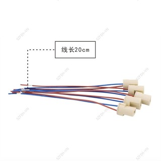 20cm G9 Loại Ổ Cắm Điện Đèn LED Đế Bóng Đèn 250V 2A Gốm Giá Đỡ Dây Cáp Kết Nối Cho G9 Đèn LED Chì Halogen F @ V2N