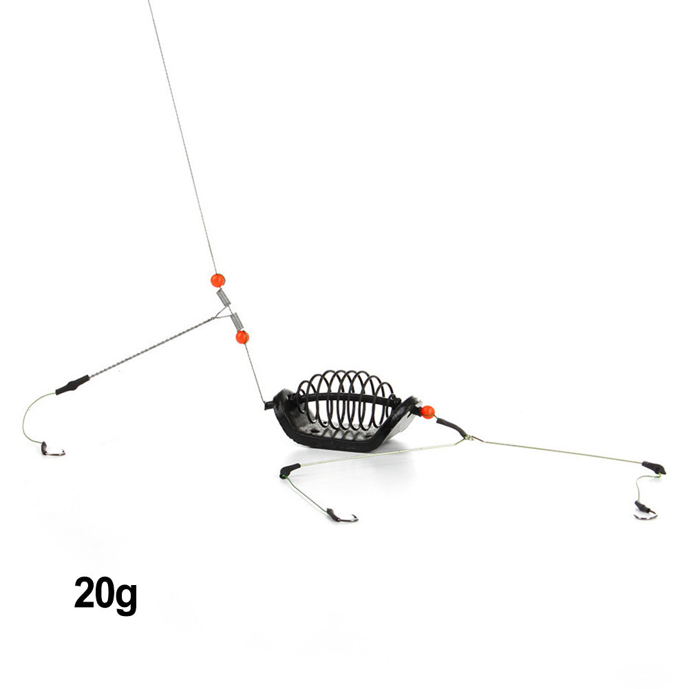 Fishing Baits Baits Black Cages Hook Feeder Fishing Kit Set Sporting Goods[SECL]