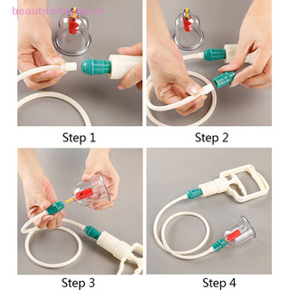 [Beautifulhome] Máy bịt kín không khí chân không Massage Cốc hút mở rộng Ống hút chân không có thể loại bỏ máu Stasis Cup Phụ kiện [làm đẹp]