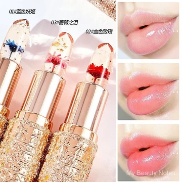 Xroland Petals Jelly Color Changing Lipstick Lipstick Temperature Change Lipstick Lazy No Makeup Nude Makeup JAFD