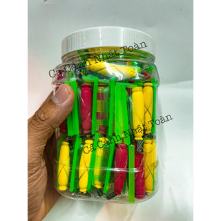 Phao mút + dây cước + chì (không có lưỡi) câu cá rô, cá nhỏ