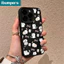 ibumpers Ốp Lưng Iphone Đẹp Coquette Màu Hồng Nơ Mèo Màu Đen in Hình Mỏng Ốp Điện Thoại Nhám Silicon Mềm Chống bẩn Chống sốc Cho 15 14 12 13 11 Pro Max IP 7 8 Plus Iphon X Xs XR Xs Max