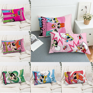Vỏ gối trang trí Polyester Powerpuff Girls Blossom & Bubbles & Buttercup in một mặt, hình chữ nhật, dùng cho sofa, không kèm lõi
