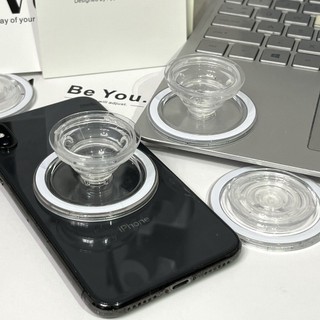Giá đỡ điện thoại từ tính tròn đơn giản cho vỏ Magsafe và IPhone 15 14 13 12 Pro Max 14 Plus có thể gập lại Pop Ring Grip Giá đỡ bàn co giãn màu