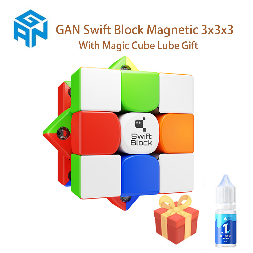 GAN Swift Block 3x3 Magnetic Magic Cube With Magic Cube Lube ...