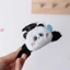 DELMER Động Vật Cá Mập Kẹp, Ếch Acrylic Sang Trọng Gấu Trúc Vuốt Tóc, Dễ Thương Đuôi Ngựa Giá Đỡ Mũ Hình Học Mùa Đông Chữ Thập Tóc Rửa Mặt