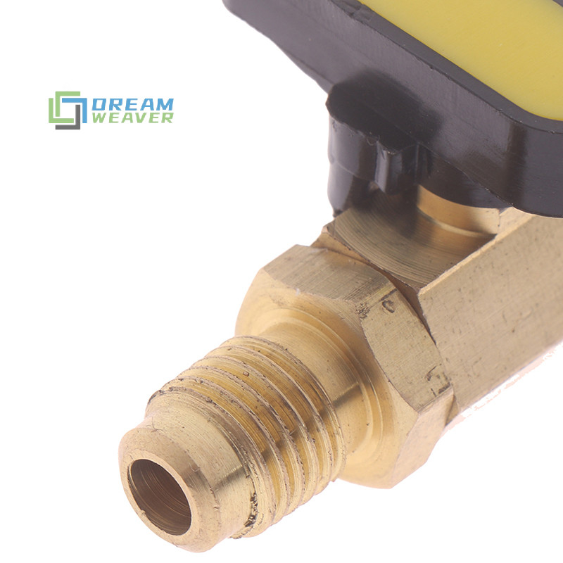 [Dream] 1 / 4 "Nam đến 1 / 4" Nữ SAE Van Thẳng Sạc AC Cho R22 Chất Lạnh mới