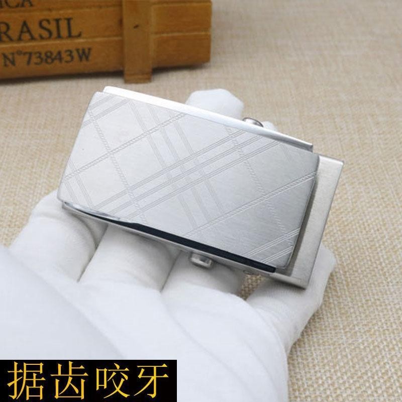Khóa dây nịt thép không gỉ 00516 | Khóa con lăn tự động | Nội rộng 3.6cm & 3.9cm | Không lỗ | Khóa trượt trơn dạng bảng | Không rỉ sét | Dành cho nam giới | Phong cách công sở & giải trí | Khóa bền chất lượng cao