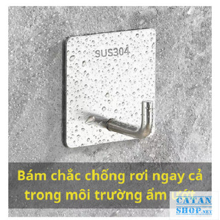 Móc Inox số 7 Treo Đồ Đa Năng, Treo Đồ Dùng Cá Nhân, Treo Chìa Khóa, Móc Dán Tường Siêu Dính, Sang Trọng GD821-MocSo7