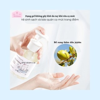 Dung Dịch Vệ Sinh Cọ, Mút Trang Điểm M'aycreate 255ml - Phiên Bản Đầu Pump Cải Tiến