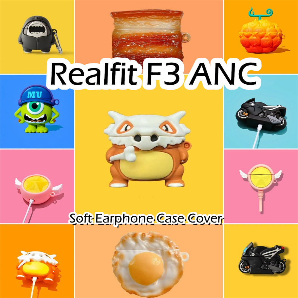 [Ngôi sao tương lai] Dành cho Ốp lưng Realfit F3 ANC Phim hoạt hình sáng tạo Vỏ tai nghe silicon mềm Vỏ bọc NO.3