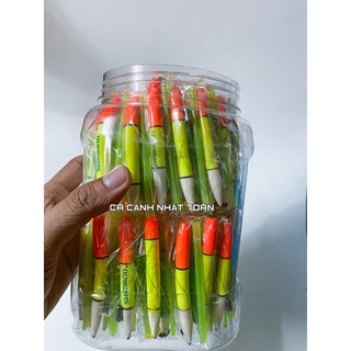 Phao mút+ dây cước + lưỡi + chí + chặn hạt câu cá