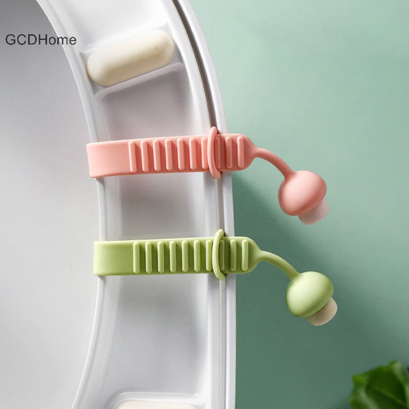 Gcdhome 1Pc Silicone Bồn Cầu Nắp Nâng Hình Nấm Vòng Nắp Tay Cầm HOT