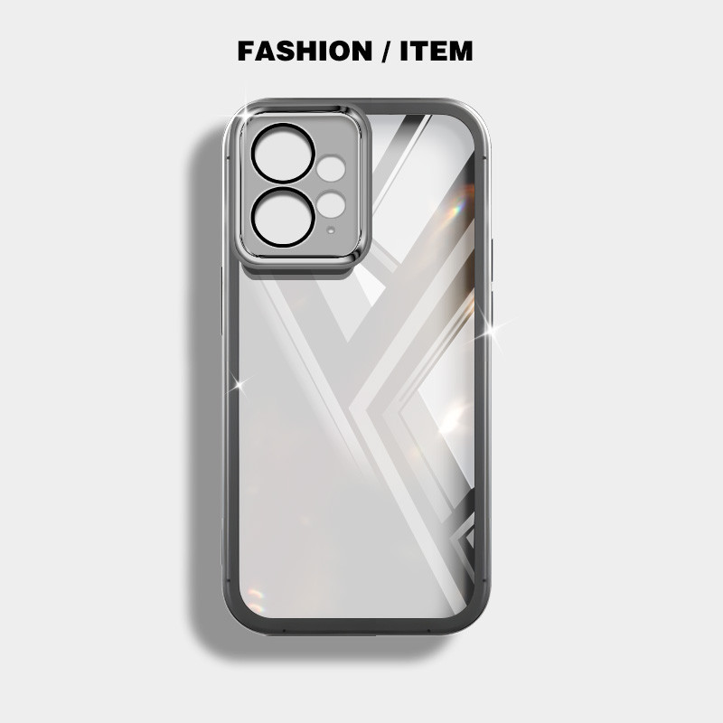 Ốp điện thoại trong suốt màu siêu mỏng YBD cho Redmi Note 12R Note 12S Note 12 Pro Plus Turbo Xiaomi POCO M6 Pro POCO X5 POCO F5 Vỏ silicon mềm trong suốt thời trang nữ tính