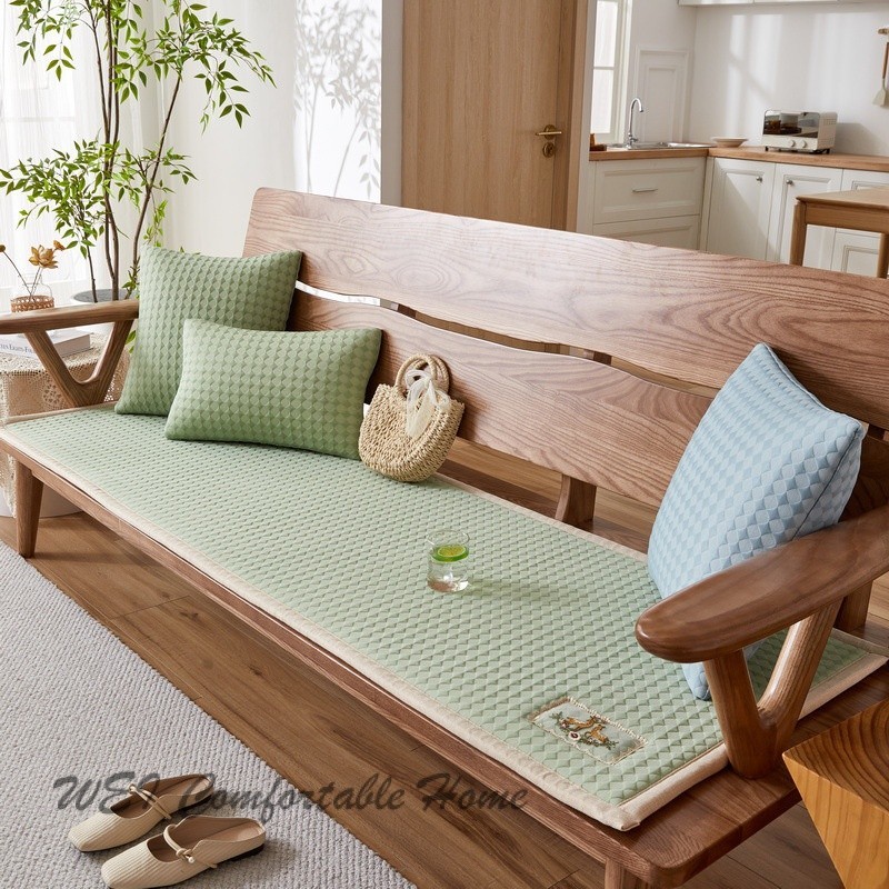 Thảm sofa gỗ chống trượt dày, chống nóng mùa hè, lót ghế gỗ gụ chắc chắn