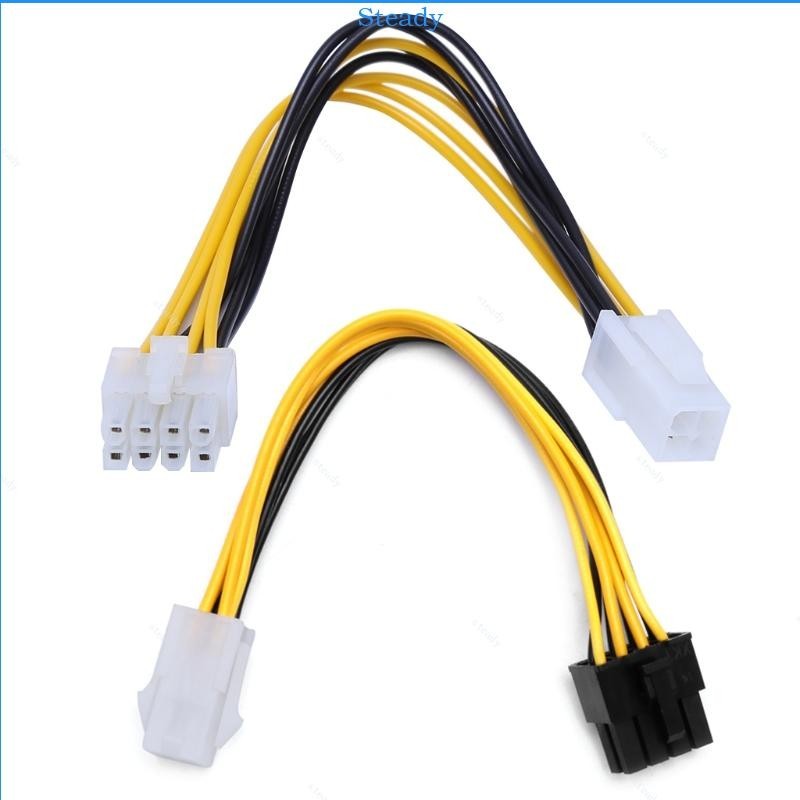 Ổn Định 20cm 4Pin Power ATX 8Pin Nam Đến 4Pin Nữ PC CPU Nguồn Cáp Nối ...