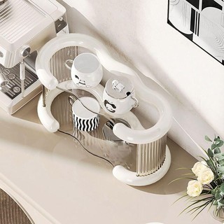 Kệ hàng hóa NOOKSTORY, Tấm cao su chống trượt Giá lưu trữ dung lượng lớn, Lớp đơn giản Khả năng chịu lực tốt Kệ trang điểm bền Máy tính để bàn