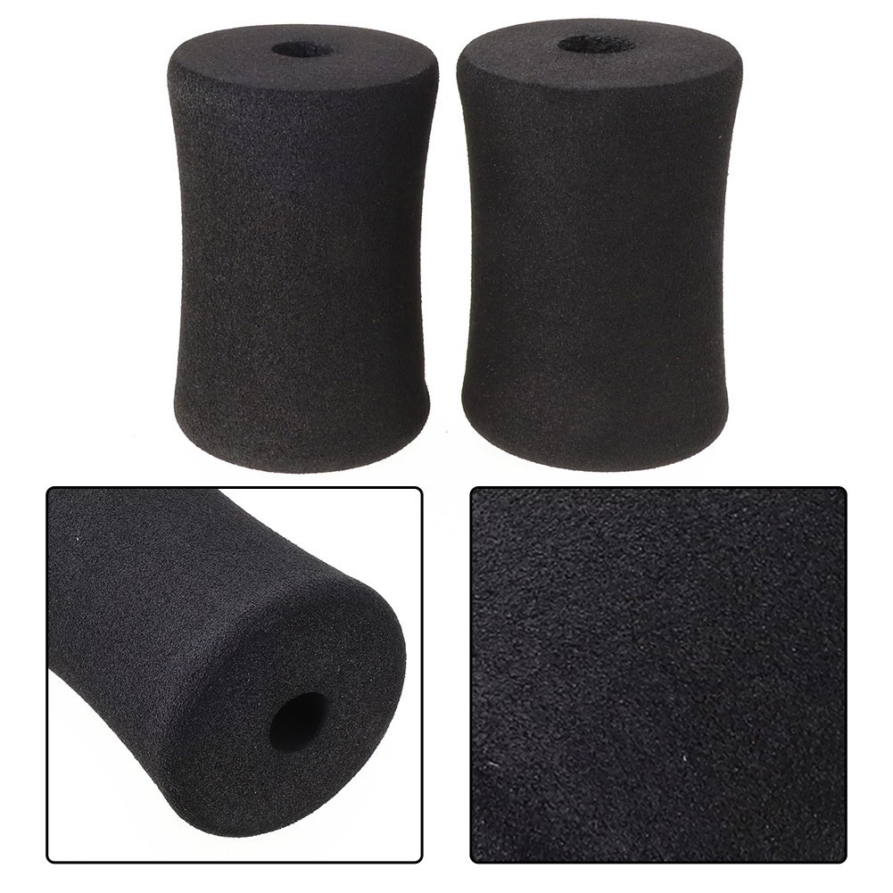 1 Cặp Đệm Chân Bằng Xốp Màu Đen Để Nâng Tạ