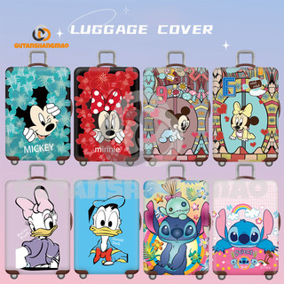 Disney Stitch Mickey Minnie Hành Lý Có Thể Giặt Được Vali Bảo Vệ Chống Trầy Xước Vali Phù Hợp Với 18-32 Inch